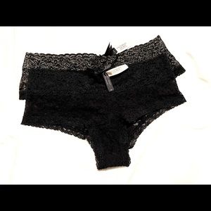 NWT VS Cheeky Lace Panties - 2 pieces - Medium